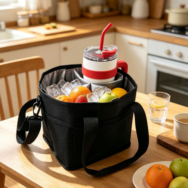 Insulated cooler bag with multiple compartments Stornfield