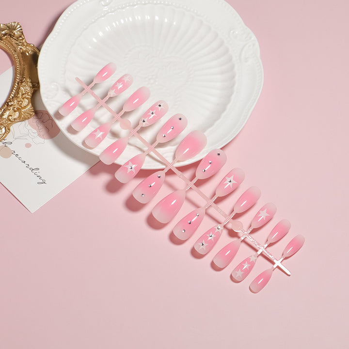 Elegant Floral Accent Press-On Nail Set Stornfield