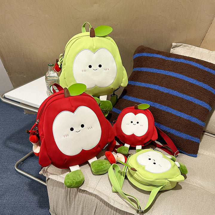 Cartoon Fruit-Themed Plush Backpack Stornfield