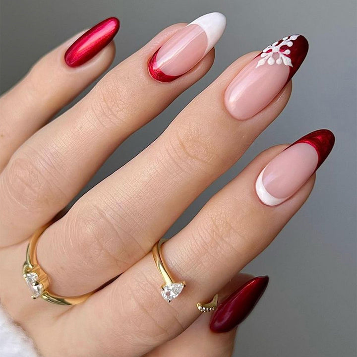Acrylic nail set with gradient and elegant accents Stornfield