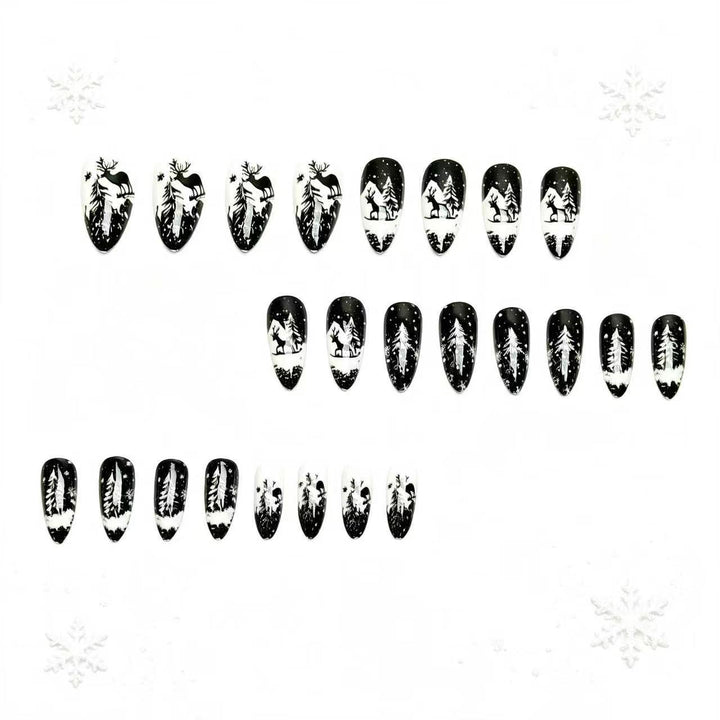 Elegant Artificial Nails in Christmas Design Stornfield