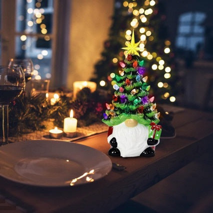Santa Claus decoration figure with Christmas tree Stornfield
