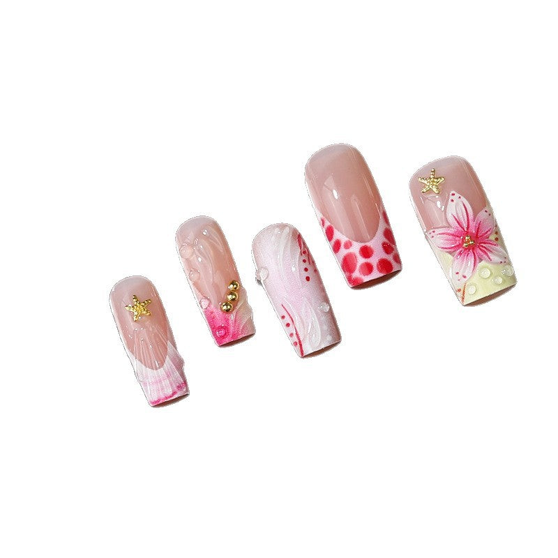 Floral Design Press-On Nail Tips Stornfield