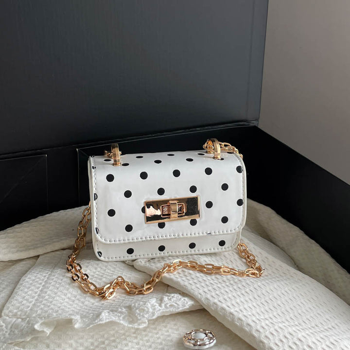 Polka Dot Mini Crossbody Handbag