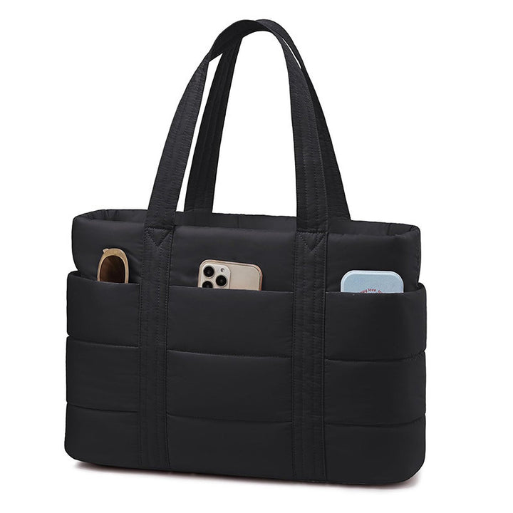 Padded tote bag with practical exterior pockets Stornfield