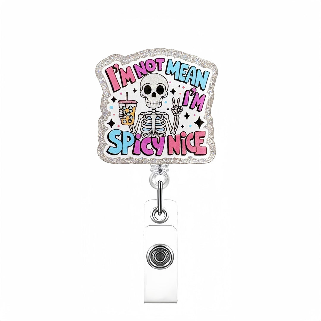 Expandable badge holder with anatomical heart pendant