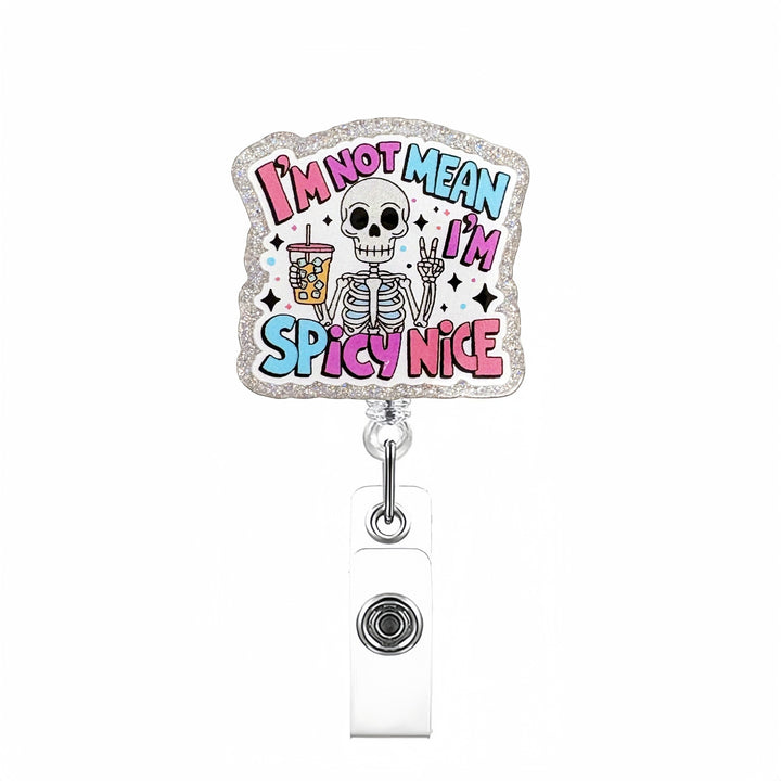 Expandable badge holder with anatomical heart pendant