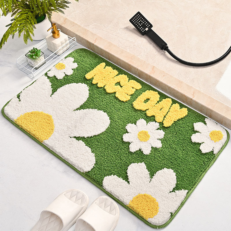 Decorative Floral Bath Mat Stornfield