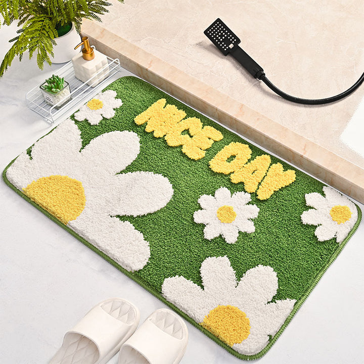 Decorative Floral Bath Mat Stornfield
