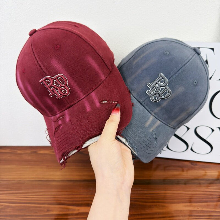 Women's Distressed Classic Cotton Baseball Cap Stornfield