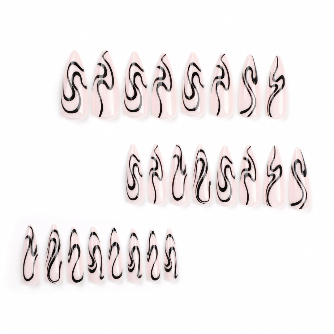 Artistic nail extensions with modern design and elegant lines Stornfield
