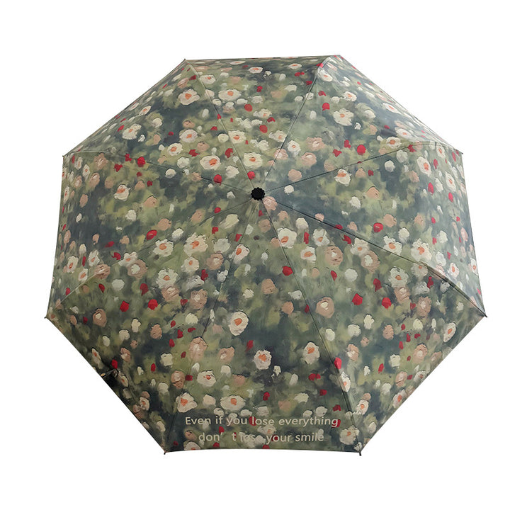 Ladies Folding Umbrella with Floral Design Stornfield