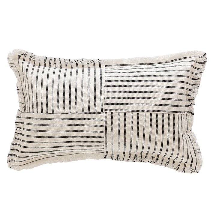 Textured Stripe Decorative Throw Pillow