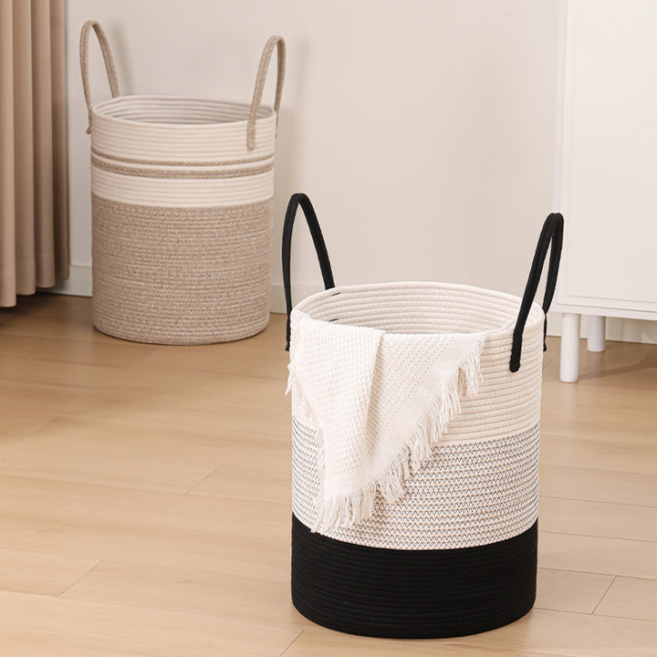 Women's decorative storage basket with two practical handles Stornfield