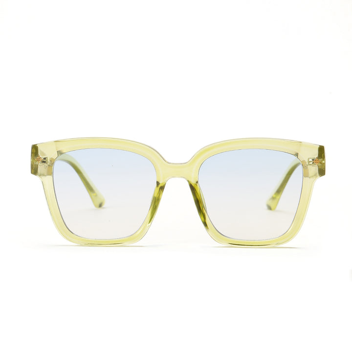Women's fashionable square sunglasses with transparent frame Stornfield