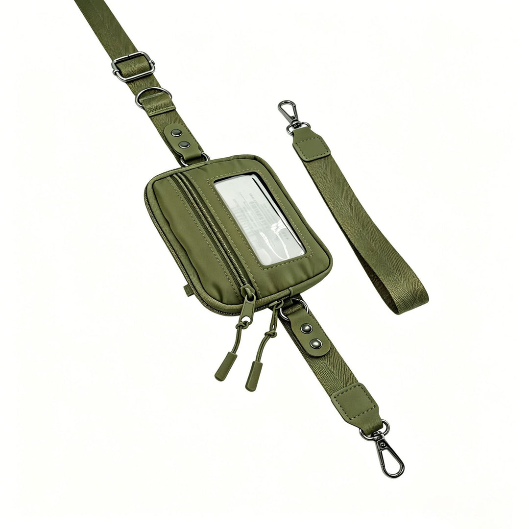 Compact shoulder bag with transparent card pocket Stornfield