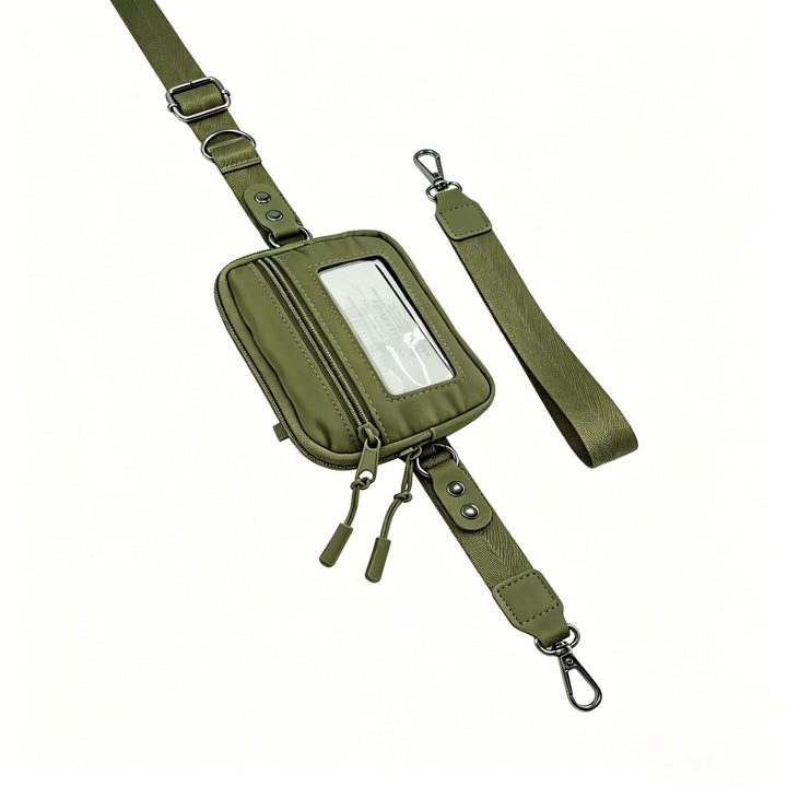 Compact shoulder bag with transparent card pocket Stornfield