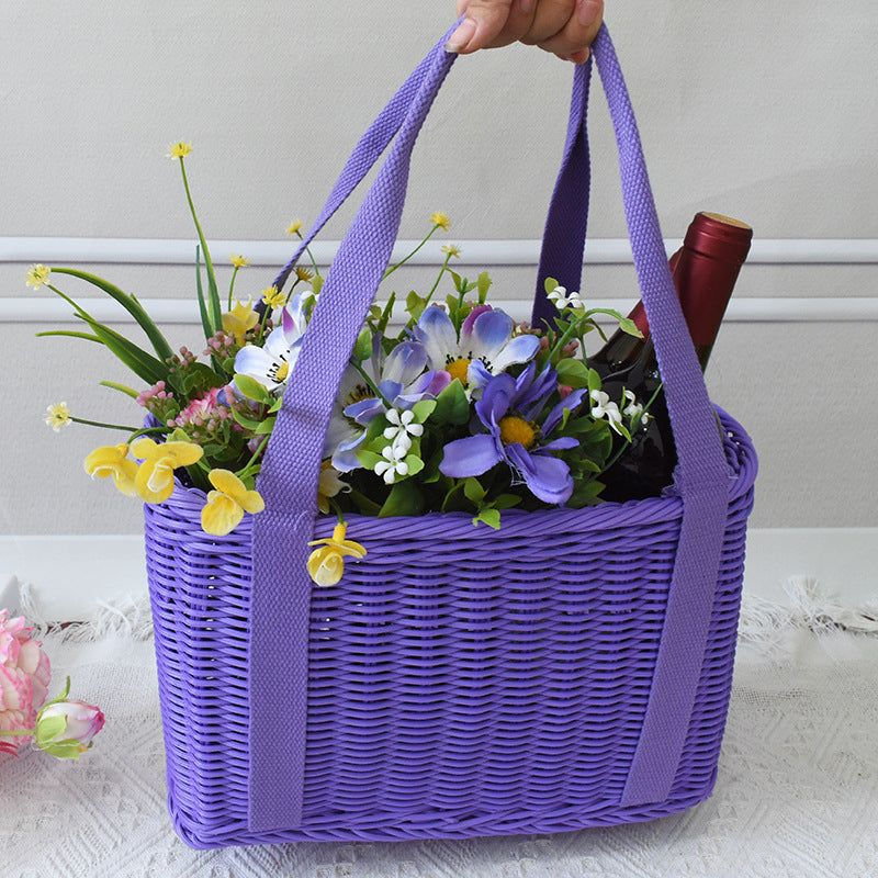 Stylish Woven Market Tote Stornfield