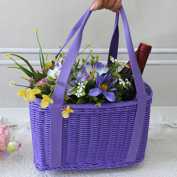 Stylish Woven Market Tote Stornfield