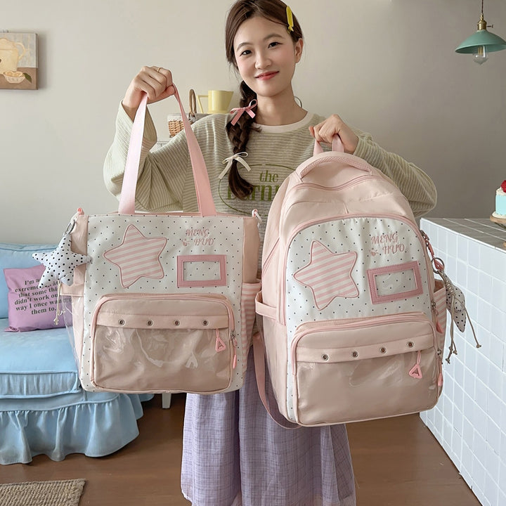 Fun-Themed Star Print Backpack Stornfield