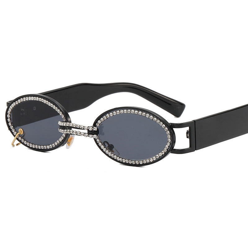 Women extravagant fashionable sunglasses with rhinestone-adorned frame Stornfield