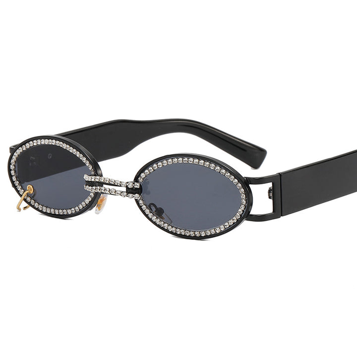 Women extravagant fashionable sunglasses with rhinestone-adorned frame Stornfield