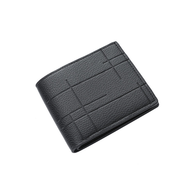 Textured Bi-Fold Leather Wallet Stornfield