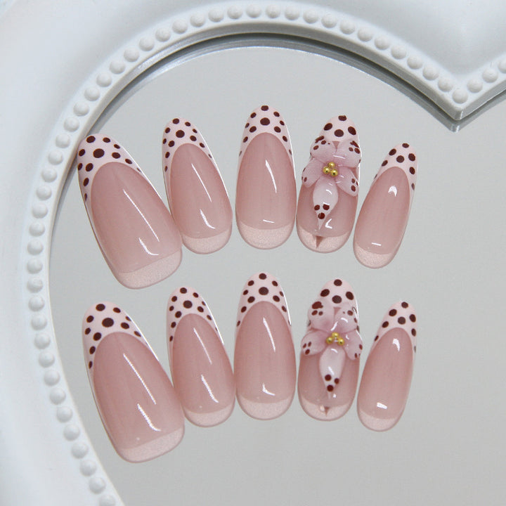 Decorative Floral Press-On Nail Tips Stornfield
