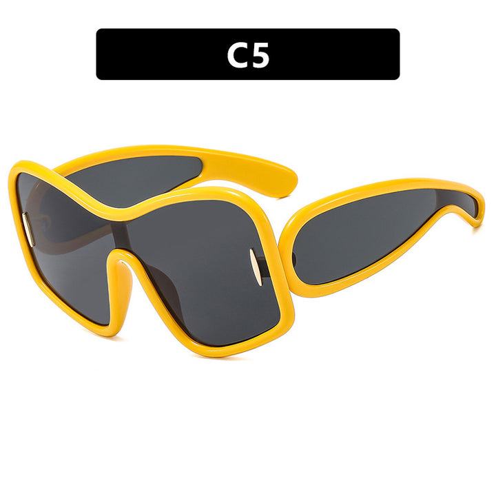 Women’s futuristic sunglasses with extra wide design and protective UV filter Stornfield