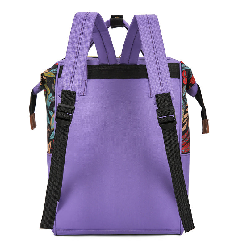 Floral Print Multi-Functional Backpack Stornfield