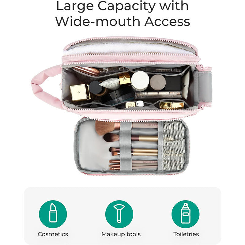 Cosmetic Organizer Bag with Multiple Compartments and Removable Interior Compartment Stornfield