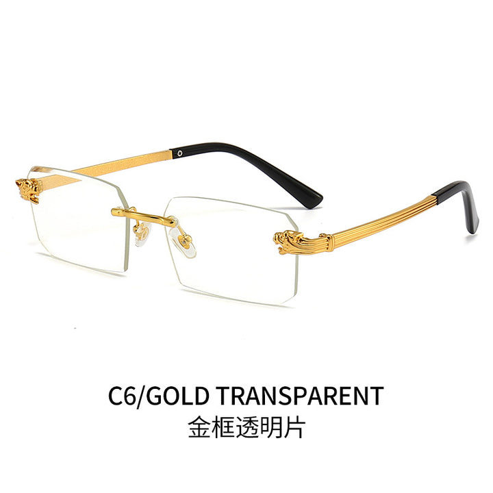 Ladies Fashion Sunglasses with Faceted Frame and Luxurious Accents Stornfield