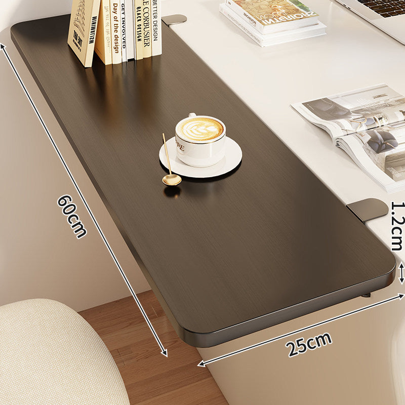 Slim Clamp-On Folding Side Desk Shelf Tray