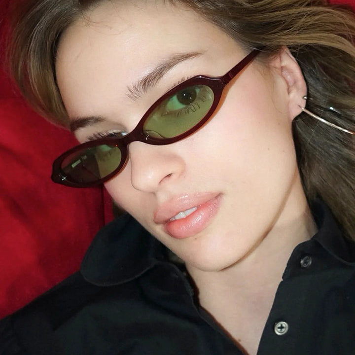 Ladies elegant sunglasses in stylish oval design Stornfield