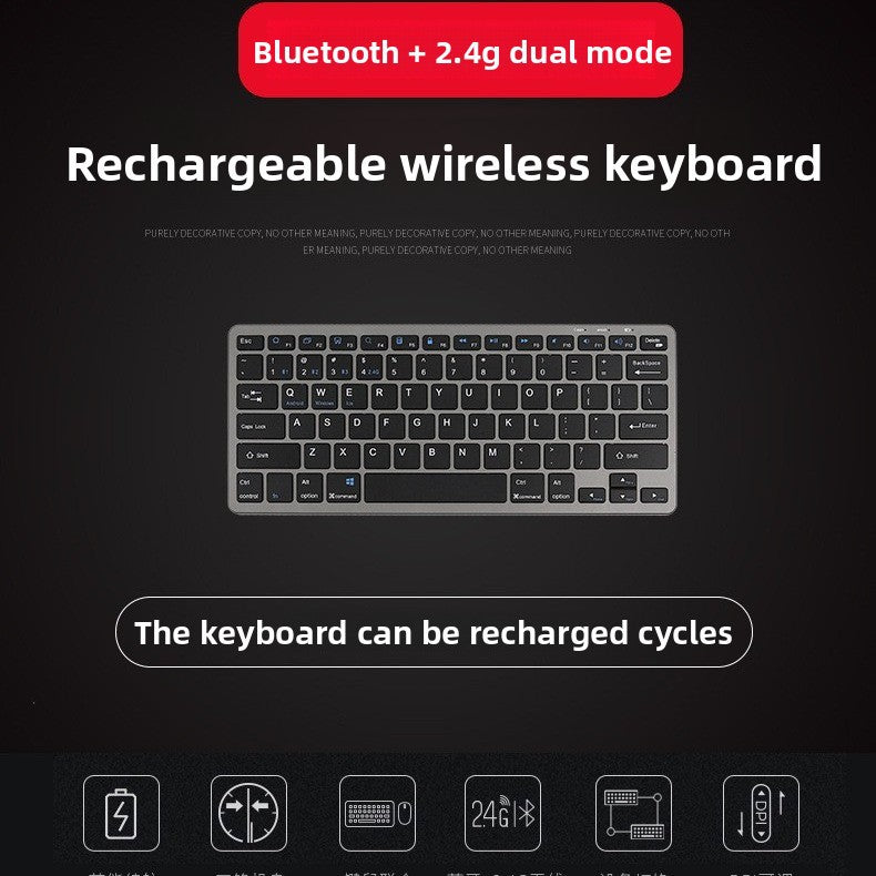 Bluetooth keyboard with ergonomic design Stornfield