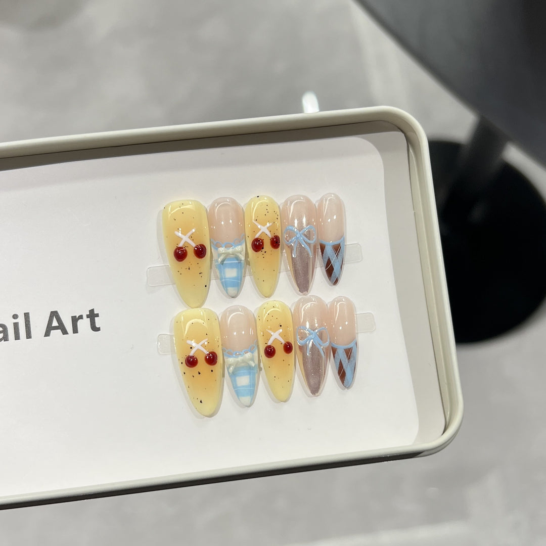 Charming Character-Inspired Press-On Nail Art Set Stornfield