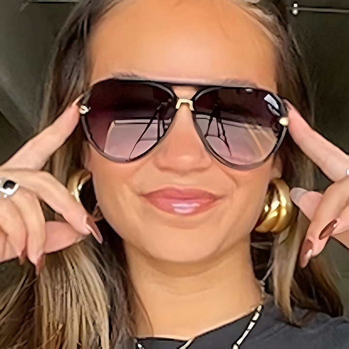 Women's fashion pilot sunglasses with elegant metal accents Stornfield