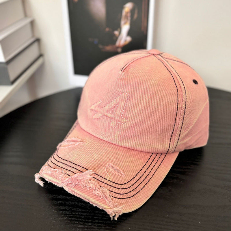 Women's Distressed Vintage Style Baseball Cap Stornfield