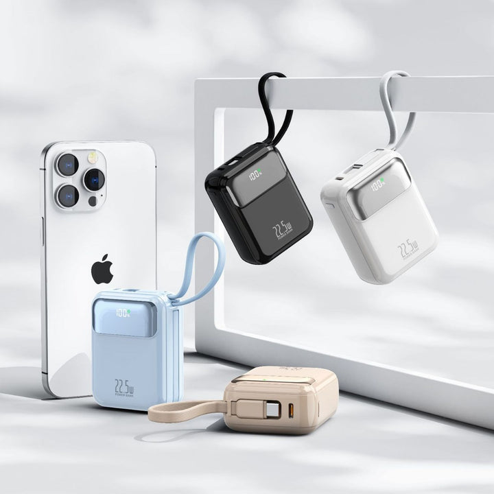 Compact power bank with multifunctional connection and digital charging display Stornfield