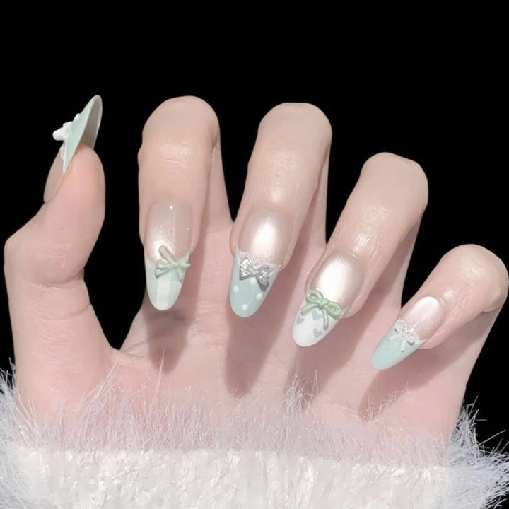 Glossy Gel Press-On Nail Set