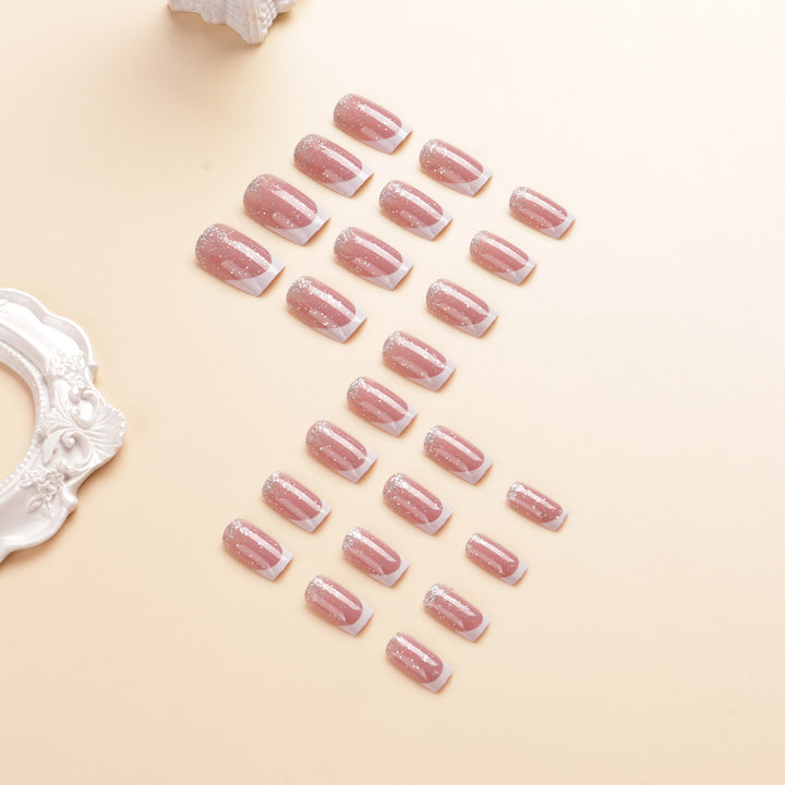 Elegant Glitter Ombre Press-On Nail Tips Stornfield