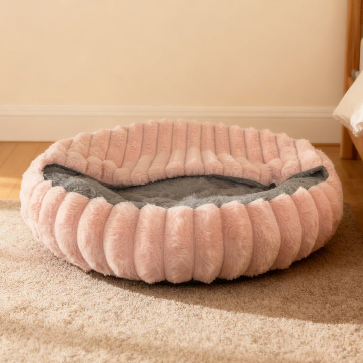 Ladies Cozy and Round Pet Bed with High Edge Stornfield