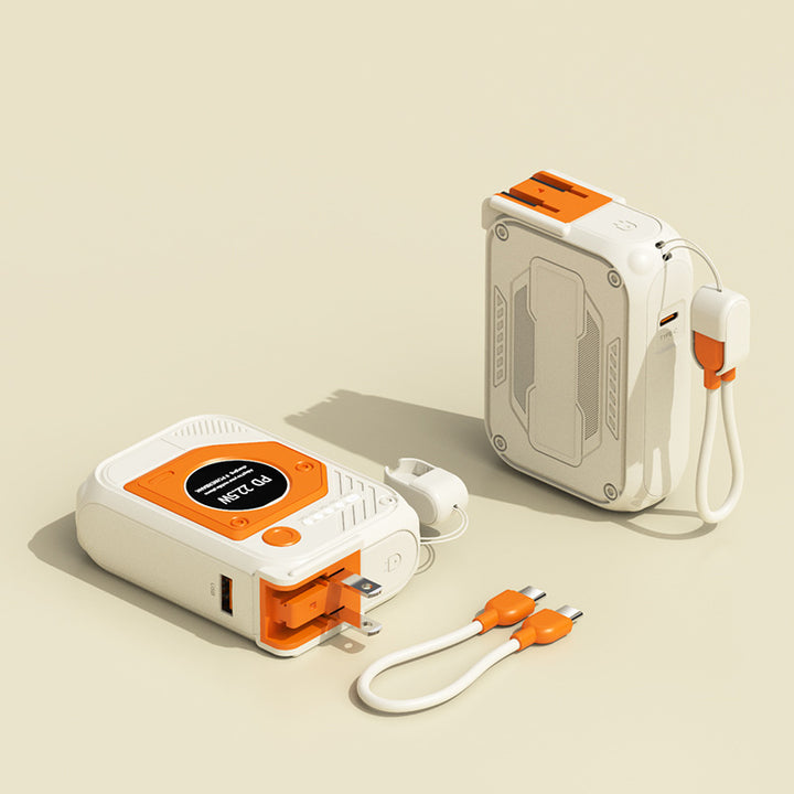 Portable power bank with multifunctional integrated charging cable Stornfield