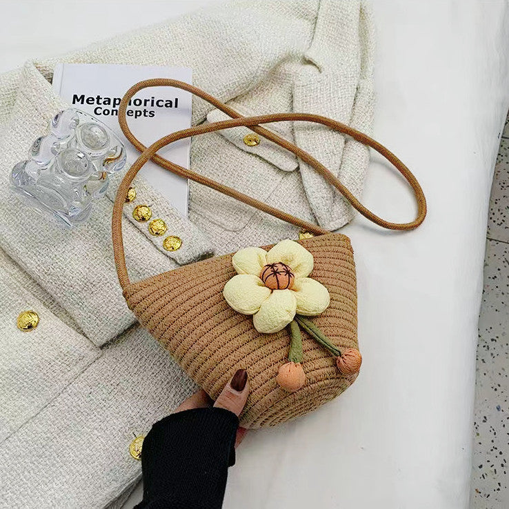 Flower-embellished shoulder bag Stornfield