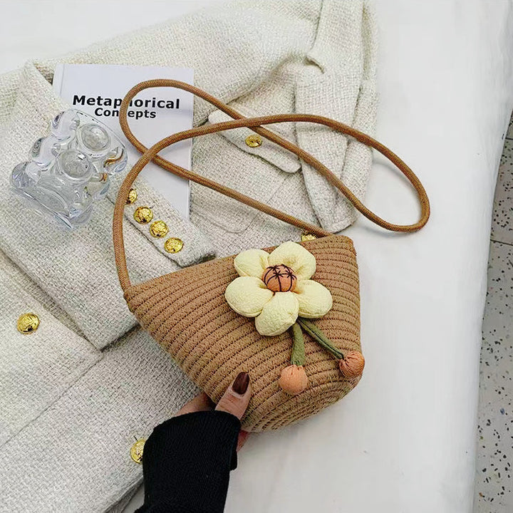 Flower-embellished shoulder bag Stornfield