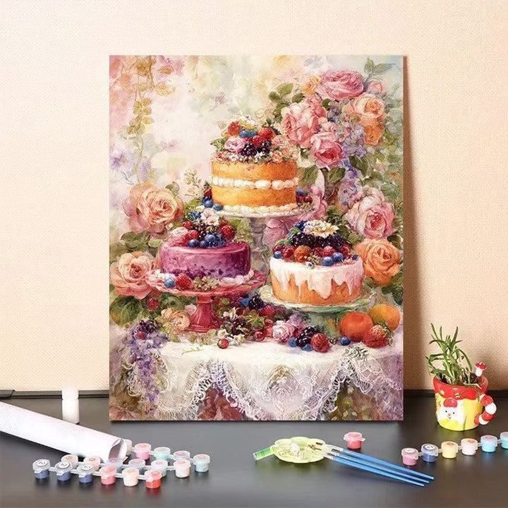 DIY Dessert-Themed Paint by Numbers Art Kit Stornfield