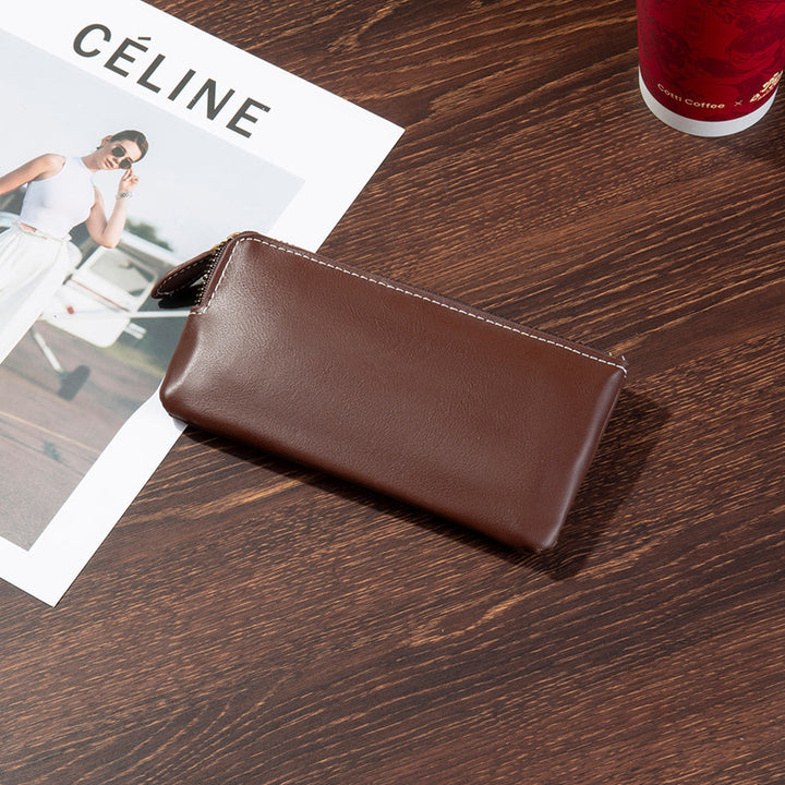 Premium Leather Zippered Travel Wallet Stornfield
