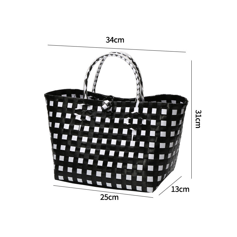 Large Capacity Woven Shopping Tote Stornfield