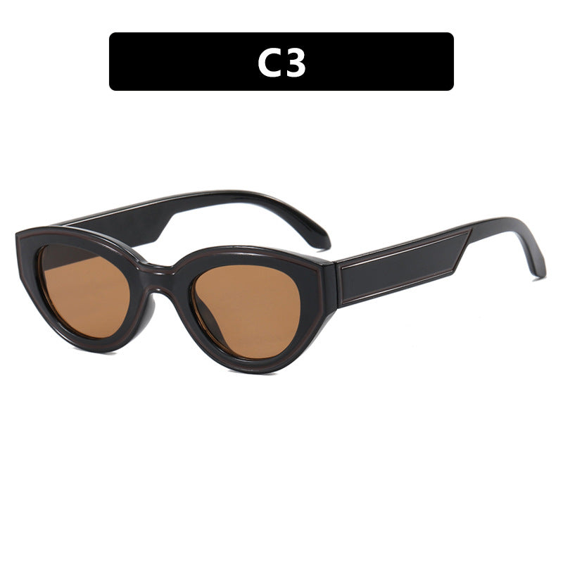 Women Cat-Eye Sunglasses with sturdy transparent frame and protective UV filter Stornfield
