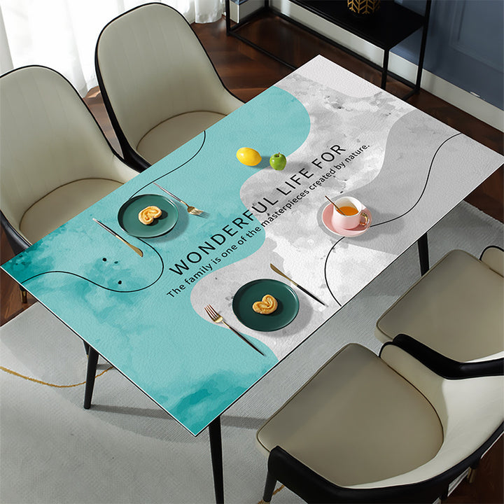 Elegant Marble Design Table Runner for Dining